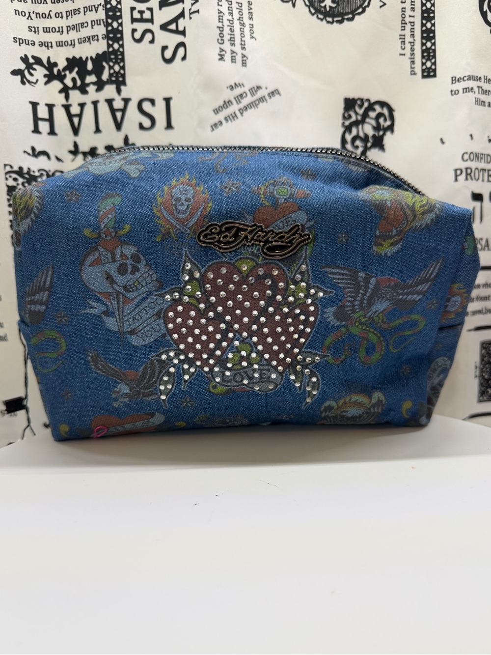NWT Ed Hardy Cosmetic Bag